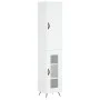 Hohes weißes Sperrholz-Sideboard 34,5 x 34 x 180 cm von vidaXL, Sideboards - Ref: Foro24-3199017, Preis: 97,70 €, Rabatt: %