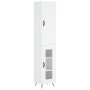 Hohes weißes Sperrholz-Sideboard 34,5 x 34 x 180 cm von vidaXL, Sideboards - Ref: Foro24-3199017, Preis: 98,88 €, Rabatt: %