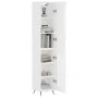 Hohes weißes Sperrholz-Sideboard 34,5 x 34 x 180 cm von vidaXL, Sideboards - Ref: Foro24-3199017, Preis: 97,70 €, Rabatt: %