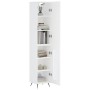 Hohes weißes Sperrholz-Sideboard 34,5 x 34 x 180 cm von vidaXL, Sideboards - Ref: Foro24-3199017, Preis: 98,88 €, Rabatt: %