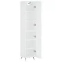 Hohes weißes Sperrholz-Sideboard 34,5 x 34 x 180 cm von vidaXL, Sideboards - Ref: Foro24-3199017, Preis: 97,70 €, Rabatt: %