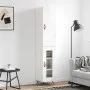 Aparador alto madera contrachapada blanco brillo 34,5x34x180 cm de vidaXL, Aparadores - Ref: Foro24-3199019, Precio: 103,04 €...