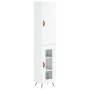 Hochglänzendes Sideboard aus weißem Sperrholz, 34,5 x 34 x 180 cm von vidaXL, Sideboards - Ref: Foro24-3199019, Preis: 104,68...