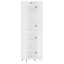 Hochglänzendes Sideboard aus weißem Sperrholz, 34,5 x 34 x 180 cm von vidaXL, Sideboards - Ref: Foro24-3199019, Preis: 104,68...