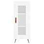 Aparador alto madera contrachapada blanco brillo 34,5x34x180 cm de vidaXL, Aparadores - Ref: Foro24-3199019, Precio: 103,04 €...