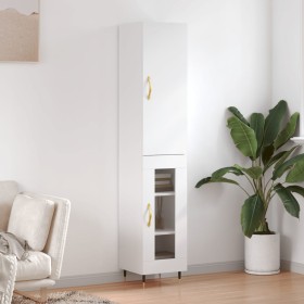 Tall white plywood sideboard 34.5x34x180 cm by vidaXL, Sideboards - Ref: Foro24-3199025, Price: 97,84 €, Discount: %
