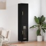 Aparador de madera contrachapada negro 34,5x34x180 cm de vidaXL, Aparadores - Ref: Foro24-3199026, Precio: 97,91 €, Descuento: %