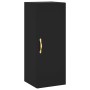 Aparador de madera contrachapada negro 34,5x34x180 cm de vidaXL, Aparadores - Ref: Foro24-3199026, Precio: 97,91 €, Descuento: %