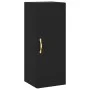 Aparador de madera contrachapada negro 34,5x34x180 cm de vidaXL, Aparadores - Ref: Foro24-3199026, Precio: 96,80 €, Descuento: %