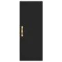 Aparador de madera contrachapada negro 34,5x34x180 cm de vidaXL, Aparadores - Ref: Foro24-3199026, Precio: 96,80 €, Descuento: %