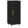 Aparador de madera contrachapada negro 34,5x34x180 cm de vidaXL, Aparadores - Ref: Foro24-3199026, Precio: 97,91 €, Descuento: %