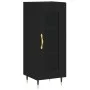 Aparador de madera contrachapada negro 34,5x34x180 cm de vidaXL, Aparadores - Ref: Foro24-3199026, Precio: 96,80 €, Descuento: %