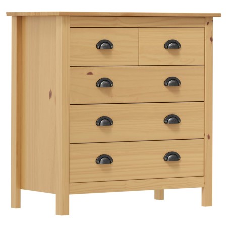 Mesita de noche Hill madera maciza de pino 79x40x80 cm
