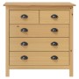 Mesita de noche Hill madera maciza de pino 79x40x80 cm