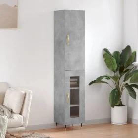 Concrete gray plywood sideboard 34.5x34x180 cm by vidaXL, Sideboards - Ref: Foro24-3199029, Price: 94,42 €, Discount: %