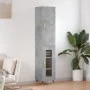 Aparador de madera contrachapada gris hormigón 34,5x34x180 cm de vidaXL, Aparadores - Ref: Foro24-3199029, Precio: 94,38 €, D...