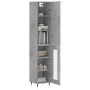 Betongraues Sperrholz-Sideboard 34,5 x 34 x 180 cm von vidaXL, Sideboards - Ref: Foro24-3199029, Preis: 95,54 €, Rabatt: %
