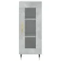 Aparador de madera contrachapada gris hormigón 34,5x34x180 cm de vidaXL, Aparadores - Ref: Foro24-3199029, Precio: 94,38 €, D...