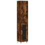 Sideboard aus geräuchertem Eichensperrholz 34,5x34x180 cm von vidaXL, Sideboards - Ref: Foro24-3199030, Preis: 95,54 €, Rabat...
