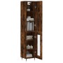Sideboard aus geräuchertem Eichensperrholz 34,5x34x180 cm von vidaXL, Sideboards - Ref: Foro24-3199030, Preis: 95,54 €, Rabat...