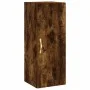 Aparador de madera contrachapada roble ahumado 34,5x34x180 cm de vidaXL, Aparadores - Ref: Foro24-3199030, Precio: 94,38 €, D...
