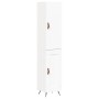 Hohes weißes Sperrholz-Sideboard 34,5 x 34 x 180 cm von vidaXL, Sideboards - Ref: Foro24-3199081, Preis: 98,31 €, Rabatt: %