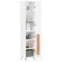 Hohes weißes Sperrholz-Sideboard 34,5 x 34 x 180 cm von vidaXL, Sideboards - Ref: Foro24-3199081, Preis: 97,15 €, Rabatt: %
