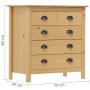 Mesita de noche Hill madera maciza de pino 79x40x80 cm