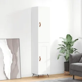 Hochglänzendes Sideboard aus weißem Sperrholz, 34,5 x 34 x 180 cm von vidaXL, Sideboards - Ref: Foro24-3199083, Preis: 102,25...
