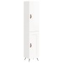 Aparador alto madera contrachapada blanco brillo 34,5x34x180 cm de vidaXL, Aparadores - Ref: Foro24-3199083, Precio: 103,78 €...