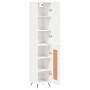 Hochglänzendes Sideboard aus weißem Sperrholz, 34,5 x 34 x 180 cm von vidaXL, Sideboards - Ref: Foro24-3199083, Preis: 103,85...