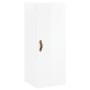Aparador alto madera contrachapada blanco brillo 34,5x34x180 cm de vidaXL, Aparadores - Ref: Foro24-3199083, Precio: 103,78 €...