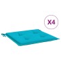 Cojines para silla de jardín 4 uds tela turquesa 50x50x3 cm von vidaXL, Kissen für Stühle und Sofas - Ref: Foro24-361096, Pre...