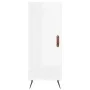 Hochglänzendes Sideboard aus weißem Sperrholz, 34,5 x 34 x 180 cm von vidaXL, Sideboards - Ref: Foro24-3199083, Preis: 102,25...