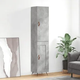 Sideboard aus grauem Betonsperrholz 34,5x34x180 cm von vidaXL, Sideboards - Ref: Foro24-3199085, Preis: 95,57 €, Rabatt: %