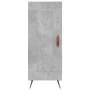 Aparador de madera contrachapada gris hormigón 34,5x34x180 cm de vidaXL, Aparadores - Ref: Foro24-3199085, Precio: 95,54 €, D...