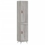 Hohes Sideboard Sperrholz Sonoma grau 34,5x34x180 cm von vidaXL, Sideboards - Ref: Foro24-3199087, Preis: 100,78 €, Rabatt: %