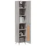 Hohes Sideboard Sperrholz Sonoma grau 34,5x34x180 cm von vidaXL, Sideboards - Ref: Foro24-3199087, Preis: 99,51 €, Rabatt: %