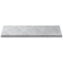 Placas en Cuadrícula 5 pcs Plateado 60 x 18 cm Aluminio