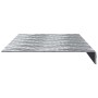 Placas en Cuadrícula 5 pcs Plateado 60 x 18 cm Aluminio