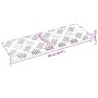 Placas en Cuadrícula 5 pcs Plateado 60 x 18 cm Aluminio