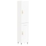 Aparador alto madera contrachapada blanco 34,5x34x180 cm de vidaXL, Aparadores - Ref: Foro24-3199089, Precio: 97,80 €, Descue...