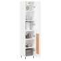 Aparador alto madera contrachapada blanco 34,5x34x180 cm de vidaXL, Aparadores - Ref: Foro24-3199089, Precio: 97,80 €, Descue...