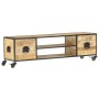 Massives Mangoholz-TV-Möbel 130x30x39 cm von vidaXL, TV-Möbel - Ref: Foro24-286377, Preis: 224,62 €, Rabatt: %