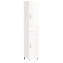 Aparador alto madera contrachapada blanco brillo 34,5x34x180 cm de vidaXL, Aparadores - Ref: Foro24-3199091, Precio: 104,97 €...