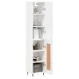 Hohes Sideboard Sperrholz glänzend weiß 34,5x34x180 cm von vidaXL, Sideboards - Ref: Foro24-3199091, Preis: 103,79 €, Rabatt: %