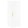 Aparador alto madera contrachapada blanco brillo 34,5x34x180 cm de vidaXL, Aparadores - Ref: Foro24-3199091, Precio: 103,78 €...