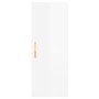 Aparador alto madera contrachapada blanco brillo 34,5x34x180 cm de vidaXL, Aparadores - Ref: Foro24-3199091, Precio: 104,97 €...