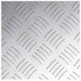 Placas en Cuadrícula 4 pcs Plateado 20 x 20 cm Aluminio