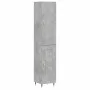 Aparador de madera contrachapada gris hormigón 34,5x34x180 cm de vidaXL, Aparadores - Ref: Foro24-3199093, Precio: 94,80 €, D...